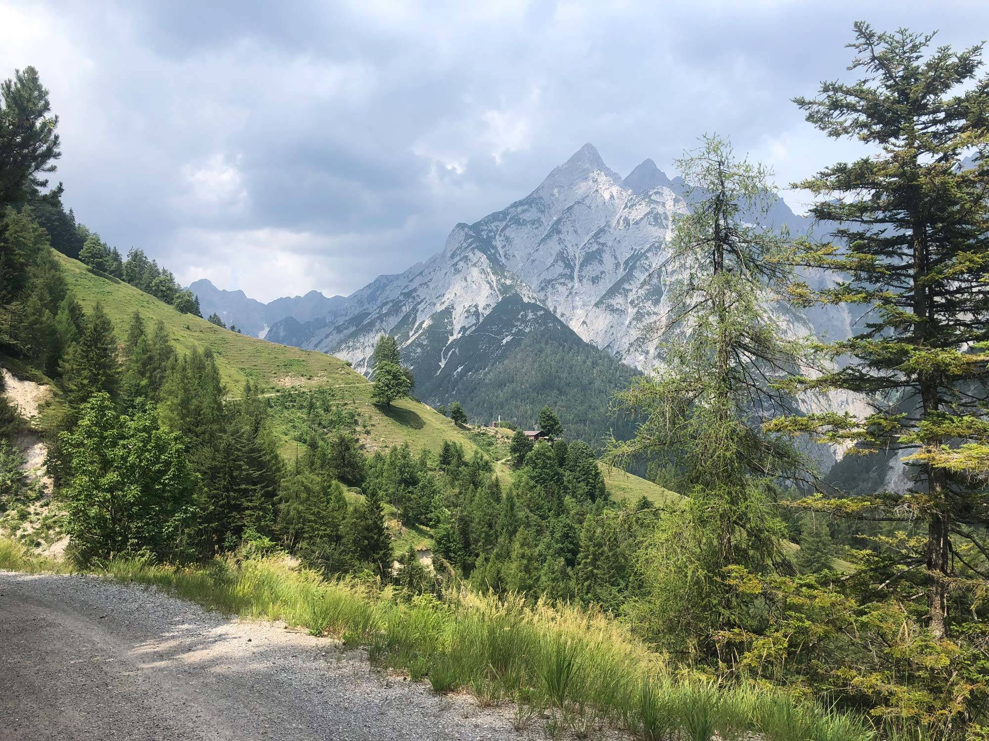 Blick zurück zur Ganalm - Mountainbike Rainer Eisendle