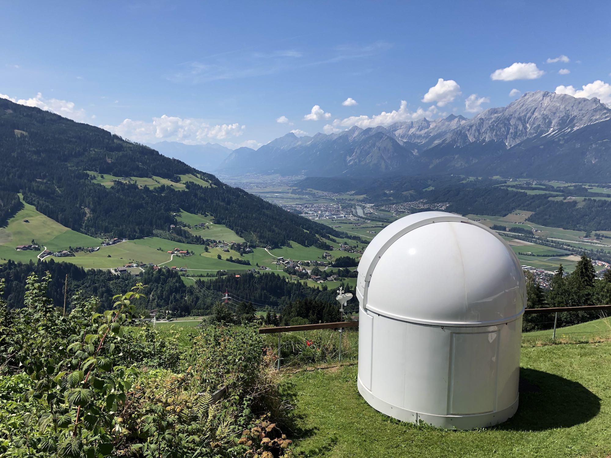 Sternwarte am Weerberg vom Hotel Heiligkreuz in Hall